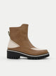 TAUPE BOOT WITH BEIGE DETAIL