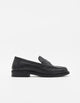 MOCASIN NEGRO DE PIEL CON ANTIFAZ