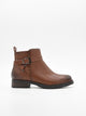 Brown Nyrex Low Heel Side Buckle Bootie