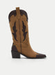 BOTAS COWBOY CAMEL Y CHOCOLATE