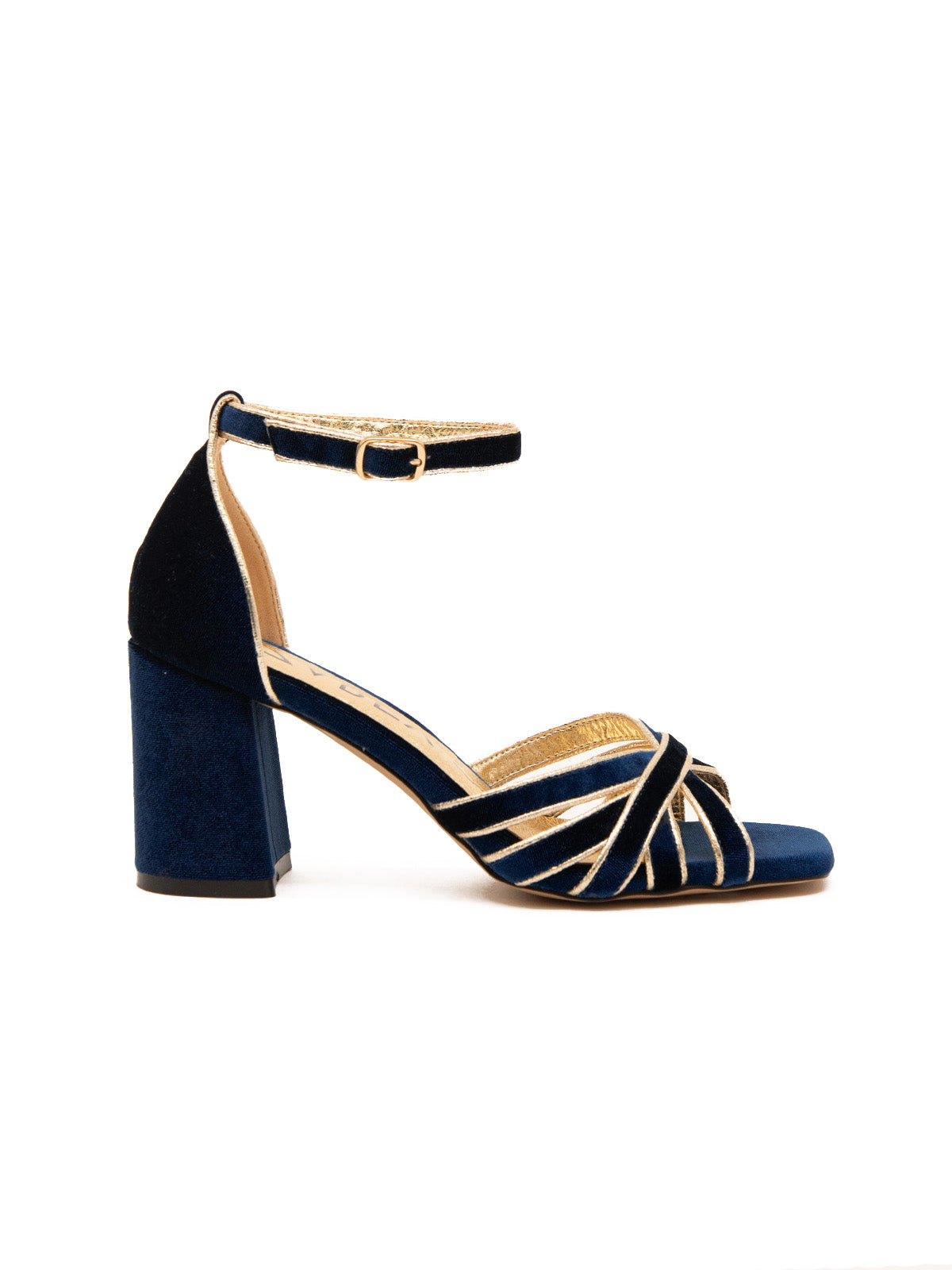 Fashion navy sandals low heel