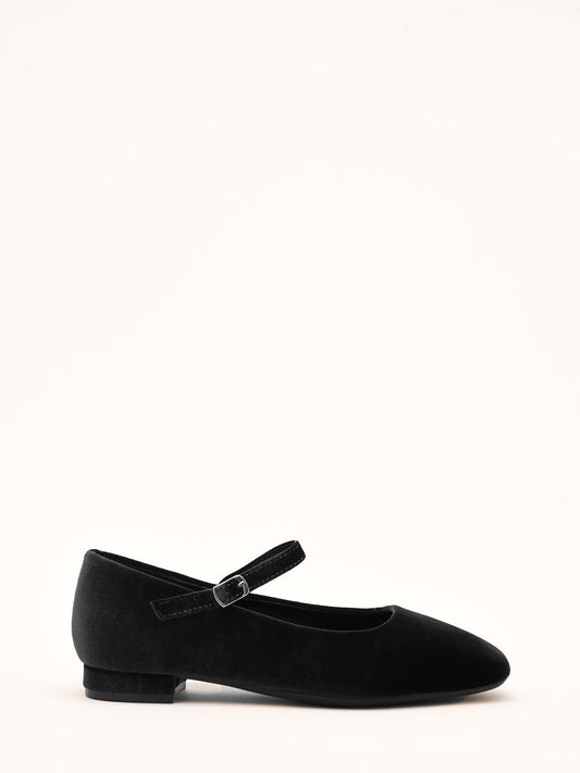 Flexible Ballerinas in Black Velvet