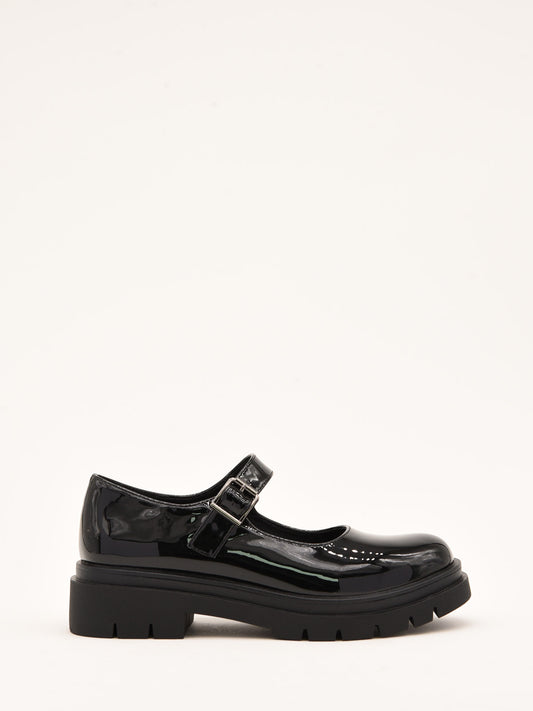 Black Patent Leather Mary Jane with Platform