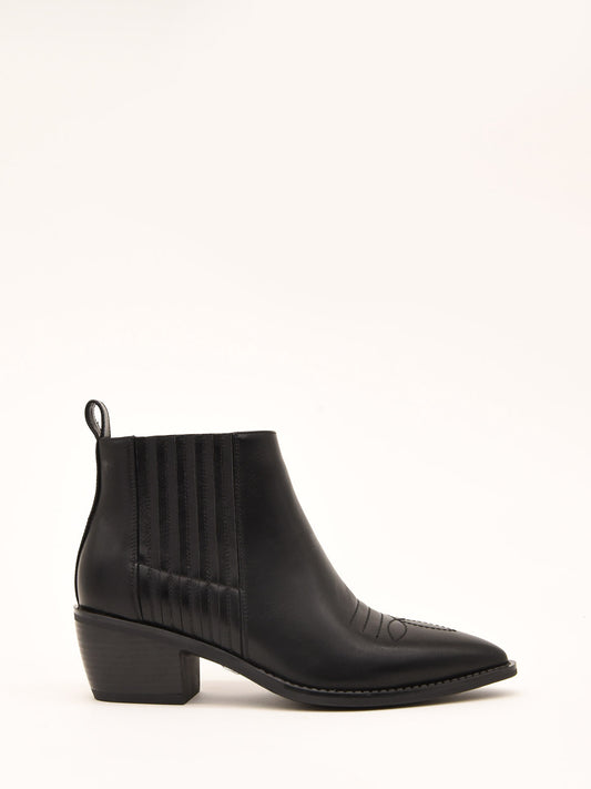 Stivaletto nero stile Chelsea da donna