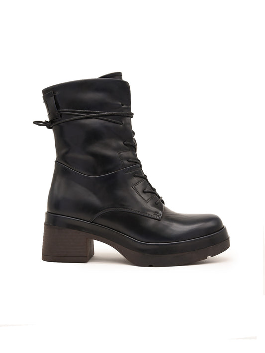 Biker Boots Neri con Lacci