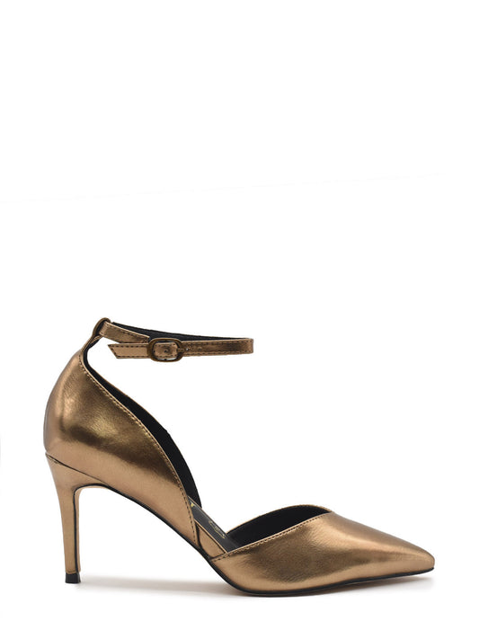 Zapato bronce metalizado con pulsera