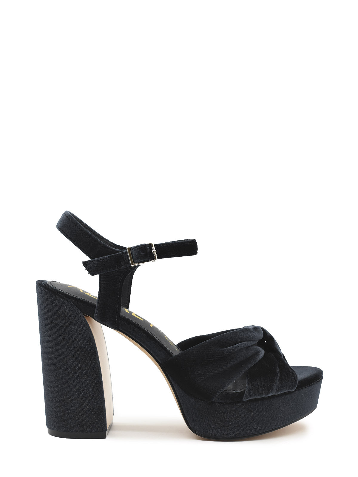 Black velvet platform shoes online