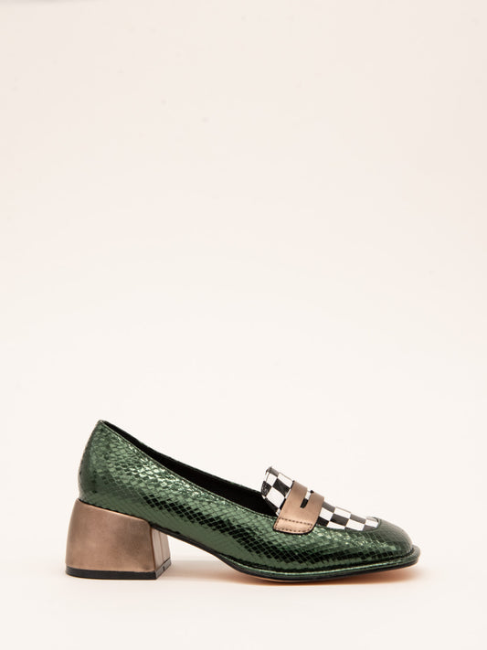 Green Snake Effect Shoes