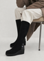 BOTA ALTA NEGRA CUÑA CONFORT MINIMAL