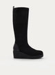 BOTA ALTA NEGRA CUÑA CONFORT MINIMAL