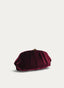 CLUTCH BURDEOS TERCIOPELO FRUNCIDO FIESTA