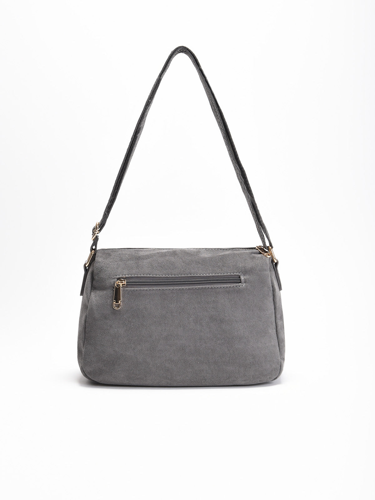 Women's gray shoulder bag – AZAREY SHOES