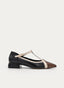 ZAPATO MARY JANE NEGRO Y BRONCE TACÓN BAJO