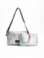Bolso bandolera acolchado plata
