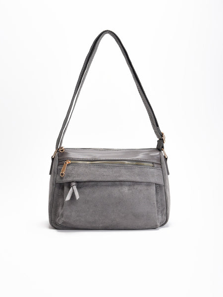 JULY NINE Chaleureux Bag Gris グレー Bolso_bandolera_gris_mujer_con