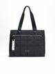 Bolso shopper acolchado negro