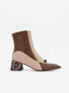 Stivale Marrone Tacco Leopardo