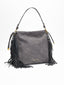 Bolso con flecos gris