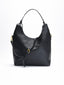 Bolso shopper negro con neceser y monedero