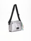 Bolso bandolera acolchado plata