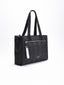 Bolso shopper acolchado negro