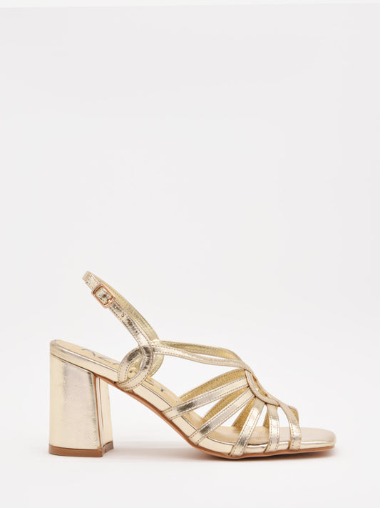 Sandalias Doradas Sandalias Tacon Bajo Ancho Tacón Bajo Sandalia