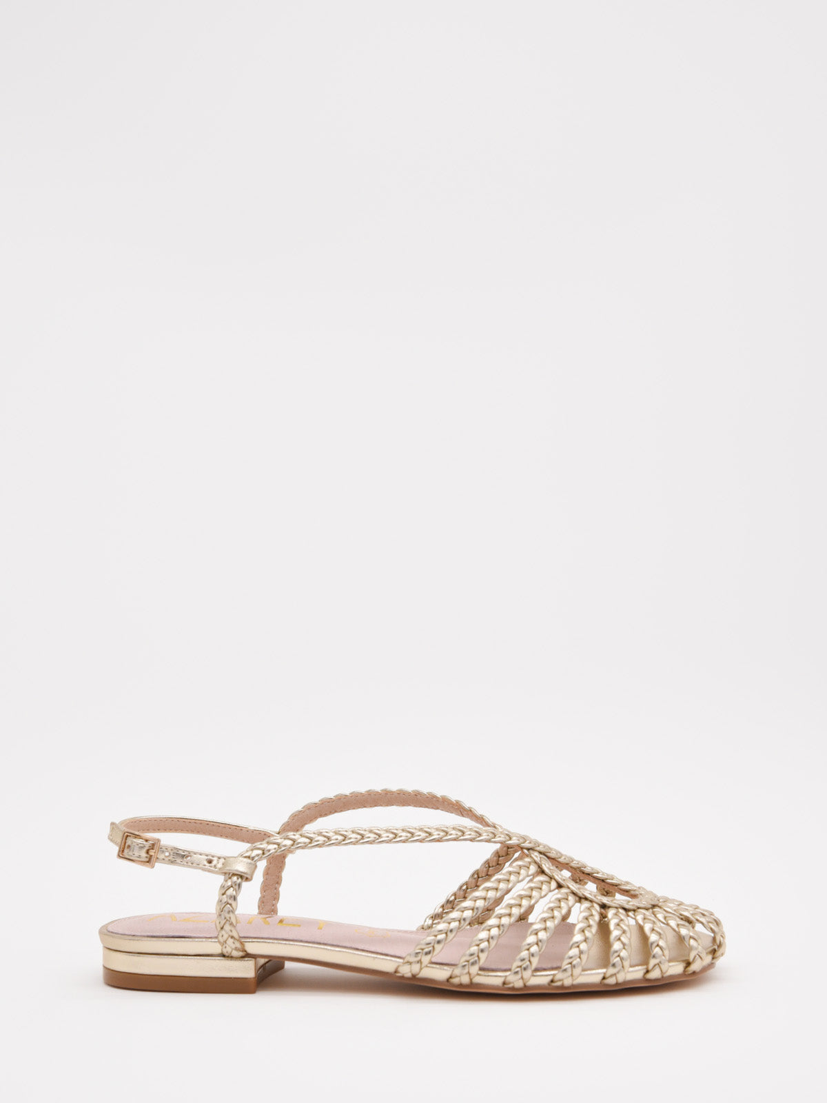 Flat Sandals Sandalias Doradas Planas Gold Flat Sandals With