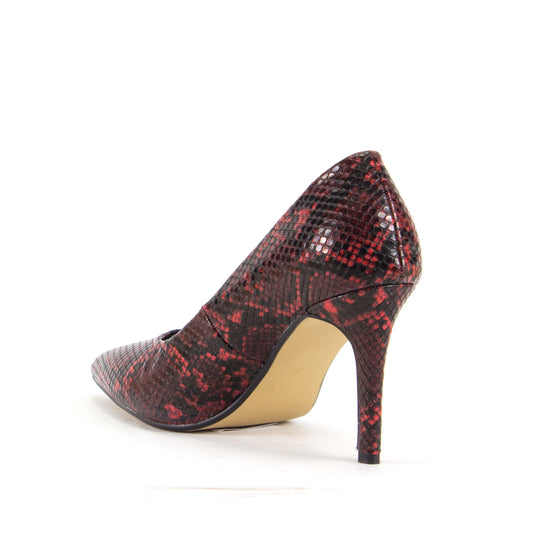 Pumps with snake effect high heel