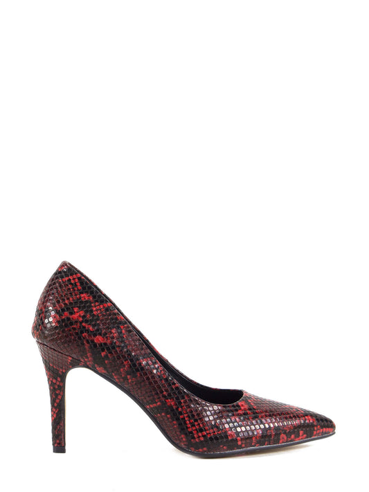 Pumps with snake effect high heel