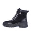 Botín montaña plano negro