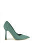 Green women's pump