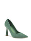 Green women's pump