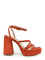 Terracotta platform sandal