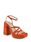 Terracotta platform sandal