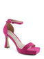 Fuchsia platform high heel sandal