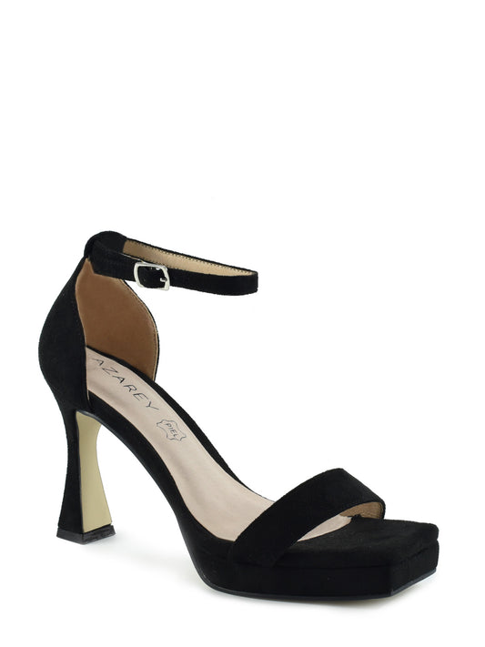 Women's Elegant Black High Heel Platform Sandals