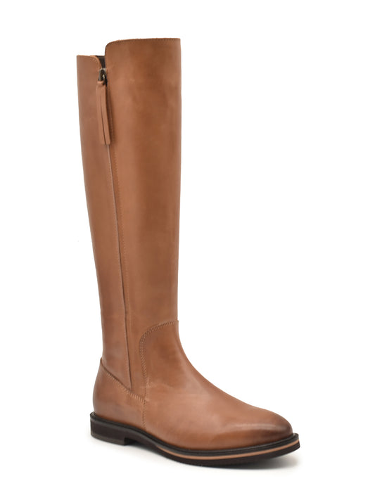 Leather-colored leather boot