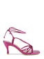 Sandalo metalizzato fucsia.