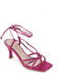 Sandalo metalizzato fucsia.