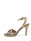 Snake high heel sandal