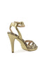 Snake high heel sandal