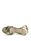 Snake high heel sandal